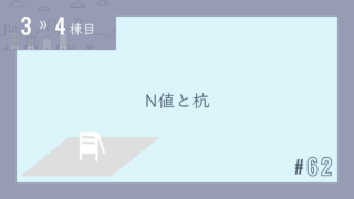 【3〜4棟目 #62】N値と杭